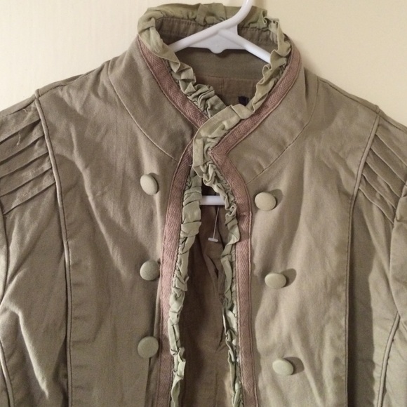 Beige Ruffle Jacket - Picture 2 of 3