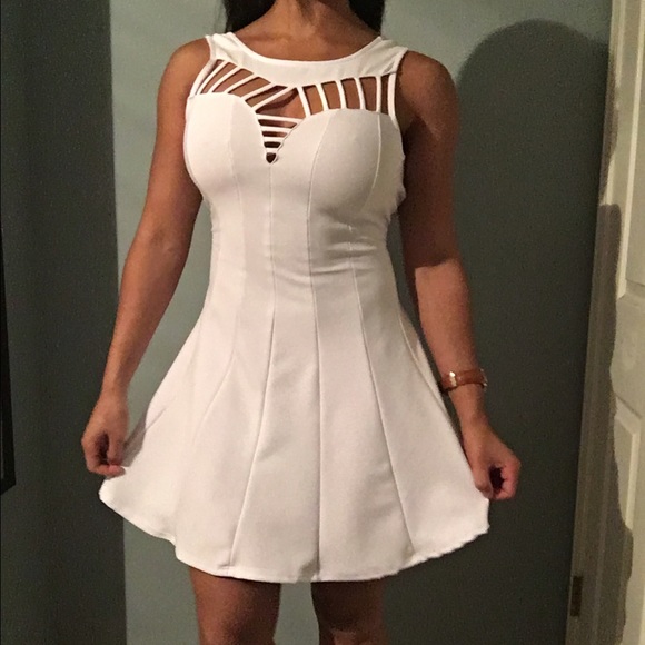 White cocktail dress