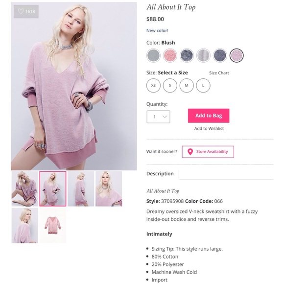 💥Last Chance💥Free People All About It Top - Picture 4 of 4