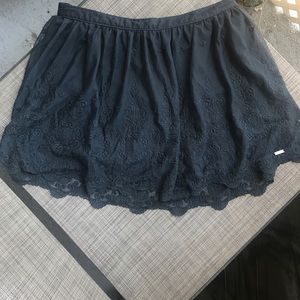 Hollister lace mini skirt