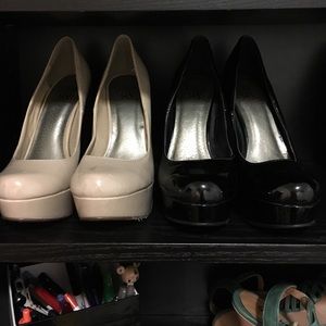 Two pairs of high heels Sz w 6