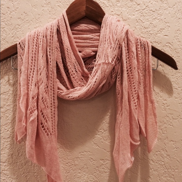 Stylish pink scarf