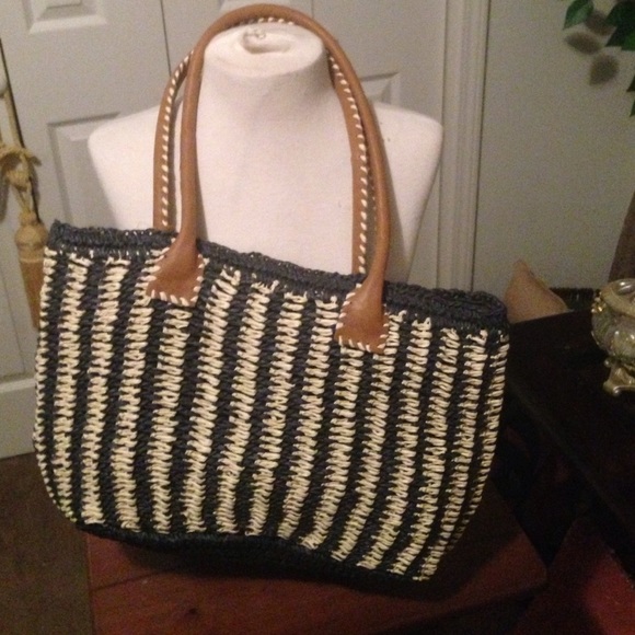 Large multi colored paper tote - Picture 4 of 4