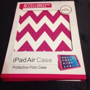 iPad Air tablet cover pink and white
