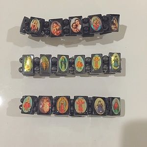 3 NEW Religious Saints Bracelets