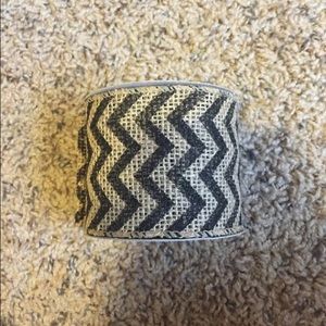 Chevron Burlap Ribbon NWOT