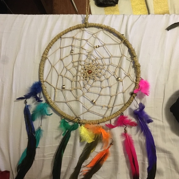 Large rainbow dreamcatcher