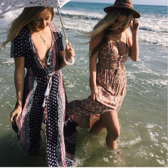LF Orange Patterned Duster - Picture 3 of 3