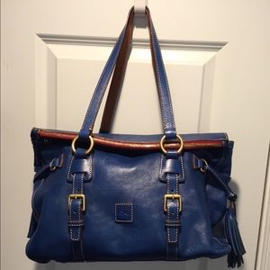 Dooney and Bourke Florentine Satchel, Large (Blue)