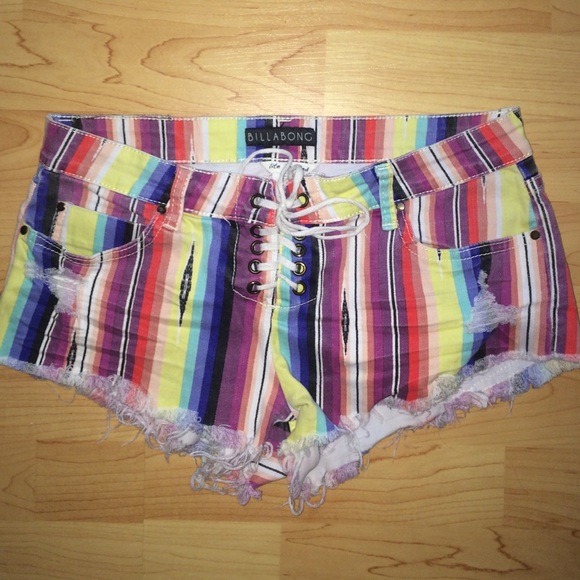 Billabong stripe distressed denim - size 5