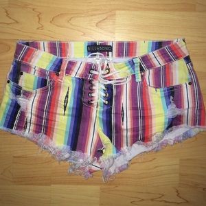 Billabong stripe distressed denim - size 5