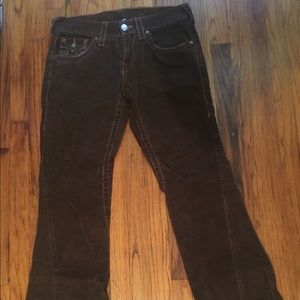 True religion corduroy pants