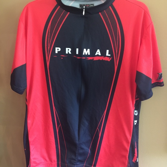 Primal men's cyclist shirt XXL red&black