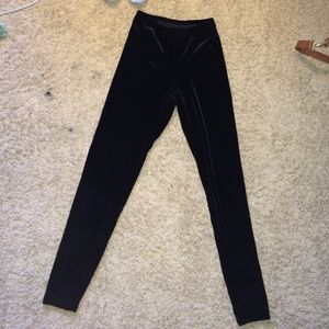 American Apparel Velvet Leggings