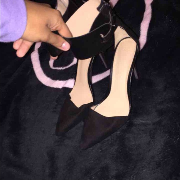 Zara ankle strap heels