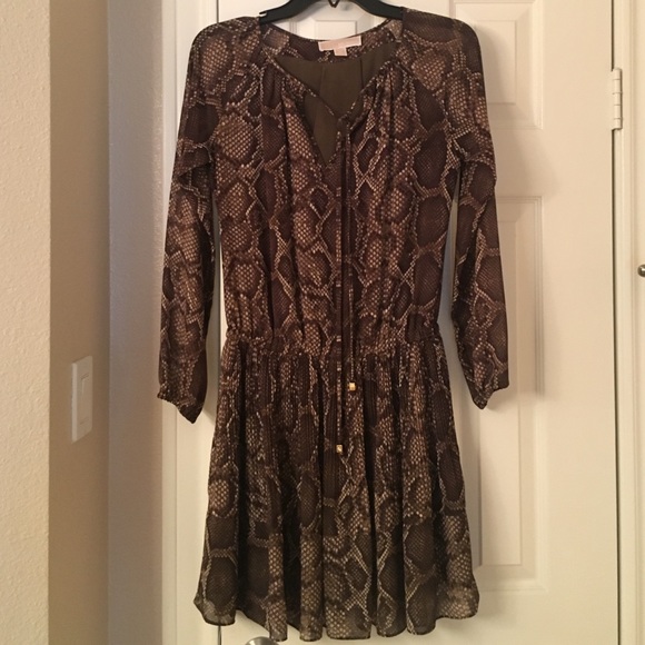 Michael Kors Snakeskin Dress, Size XS