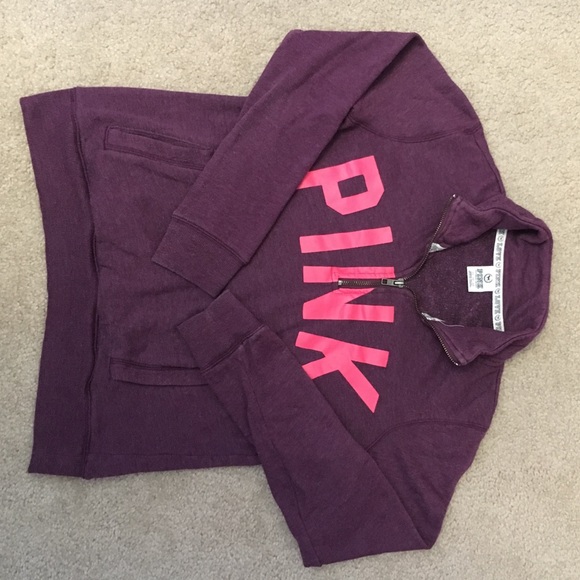 Victoria secret pink quarter zip