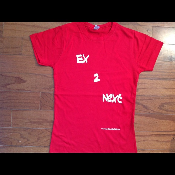 Ex 2 Next t-shirt    Red Boyfriend Girlfriend tee