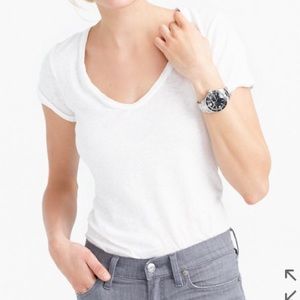 Vintage cotton scoopneck T-shirt