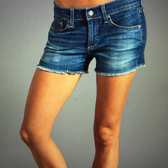 AG pixie denim cut off shorts