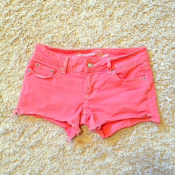 Washed and worn once! Peach AE shorts