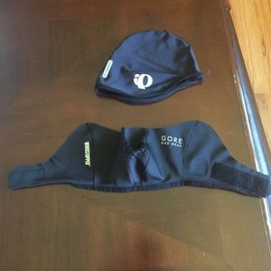Cyclist  skull cap and face winds topper gore