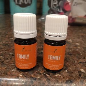 5ml bottles of Young Living Family Essential Oil
