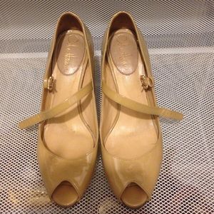 Coke Haan Nude Mary Janes