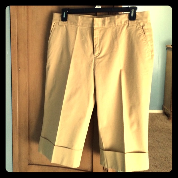 Weatherproof Tan/Gold Capris