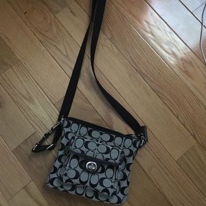 Brand new black coach satchel