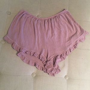 Pink Flowy Brandy Shorts
