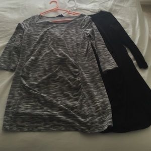 Two motherhood maternity tunics size M