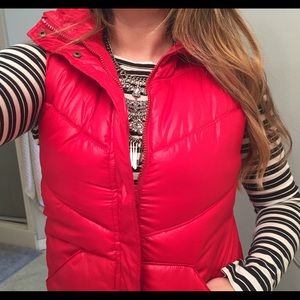 Old navy red puffy vest