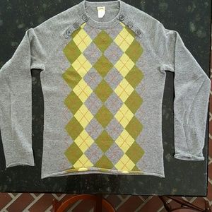 J. Crew Cashmere Argyle Sweater