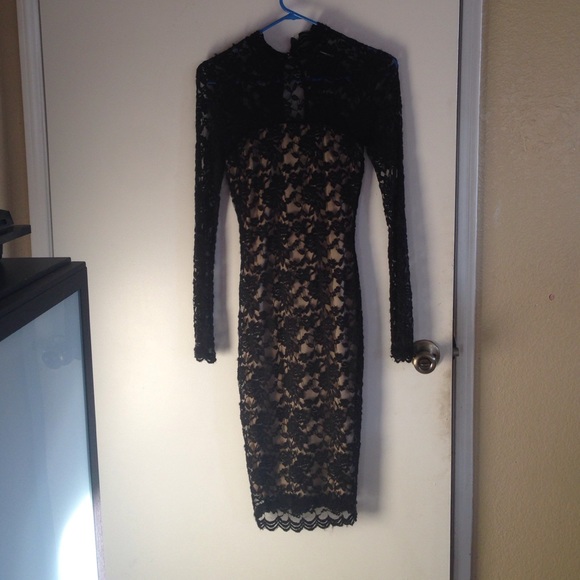Black lace dress