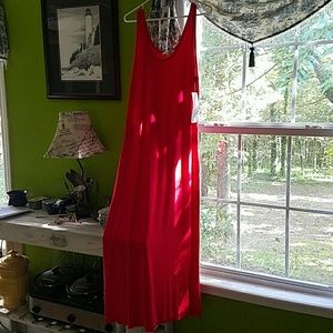 Lucious Red Maxi Dress "Lapis Brand" (sz xl