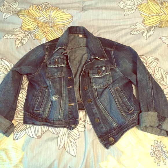 Decree Denim or Jean Crop Jacket