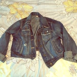 Decree Denim or Jean Crop Jacket