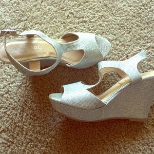 Silver wedges worn once