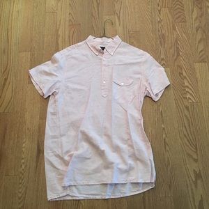 Pink JCrew Short Sleeve Dress Shirt
