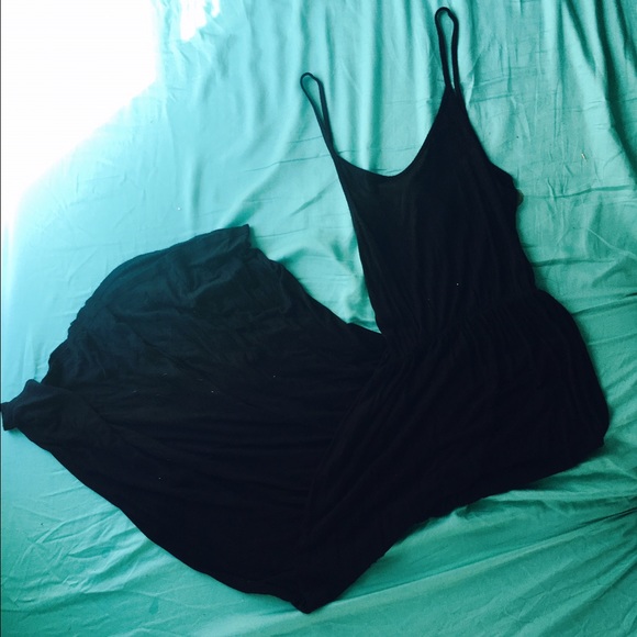 Black maxi dress