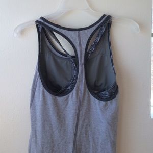 Size 4 Lululemon shirt with bra attached