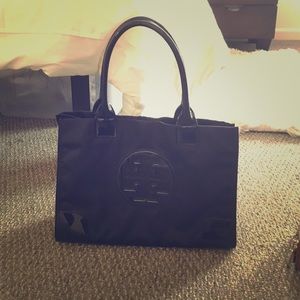 Black story burch bag