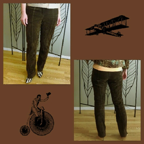 Chocolate Brown Leather Pants