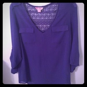 Candies royal blue/purple junior's top