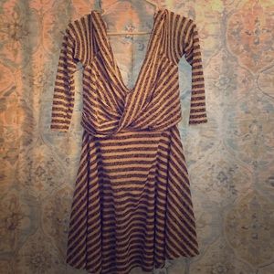 WORN ONCE Free People Striped sweater dress