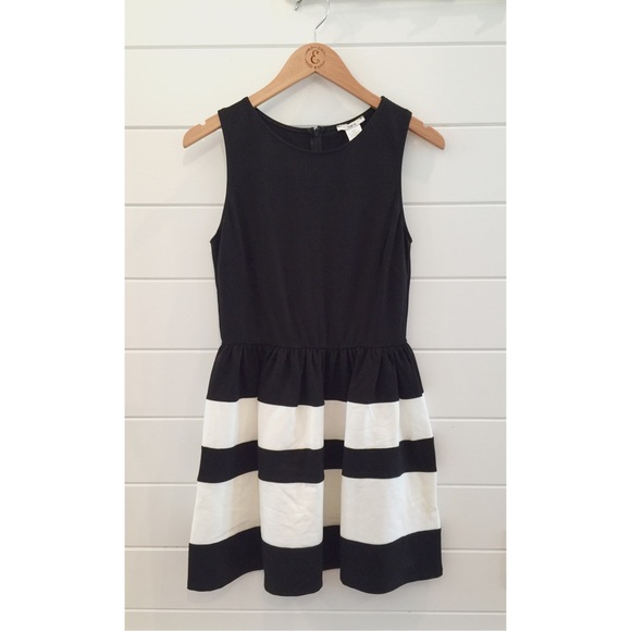 Dresses & Skirts - NWOT fit and flare, black/white dress