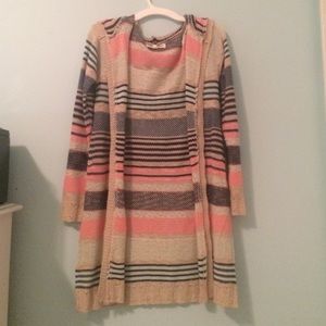 Multicolor Pink Rose cardigan