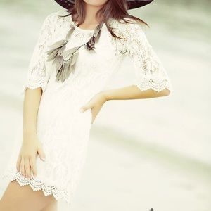 Stunning White Lace Dress