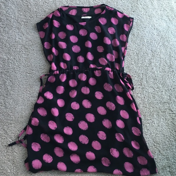 Tulle poka dots chiffon dress